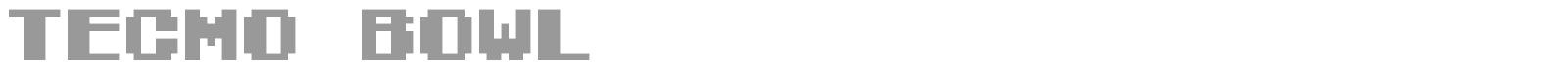 Tecmo Bowl font preview
